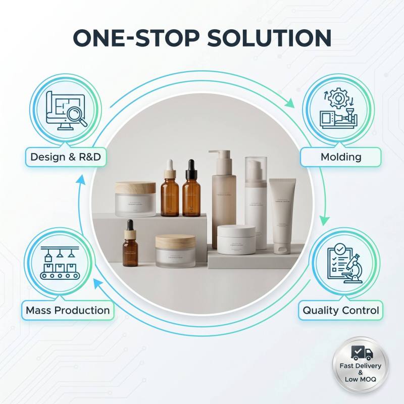 Best Selling Matte Acrylic Jars 15g 50g Golden Lid Cosmetic Skincare Packaging Containers for Luxury Skin Care Products