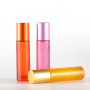 New Design 10ml Cosmetic Oil Red Green pink Glass Roll on Bottles rainbow Color Skincare Essential Oil Roller Bottle