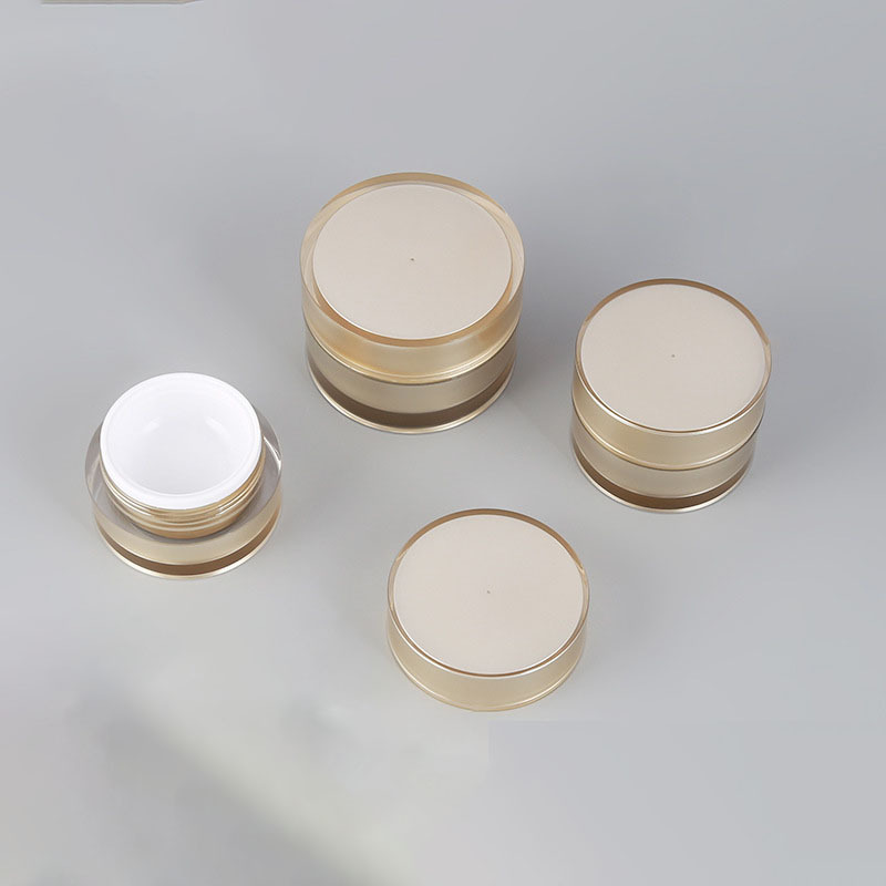 Luxury 10g 20g 30g 50g Jars Gold Creme Packaging 50g Face Cream Jar for Sale