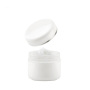 Round PP Luxury Cosmetic Jar White Plastic 20g 30g 50g Cream Jars Screw Lid PP Cosmetics Packing Like Lotions and Eye Creams
