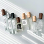 Free Sample 5ml 10ml Small Spray Portable Perfume Bottle Travel Size Empty clear Glass Bottles for Perfumes