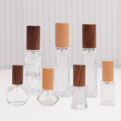 Free Sample 5ml 10ml Small Spray Portable Perfume Bottle Travel Size Empty clear Glass Bottles for Perfumes