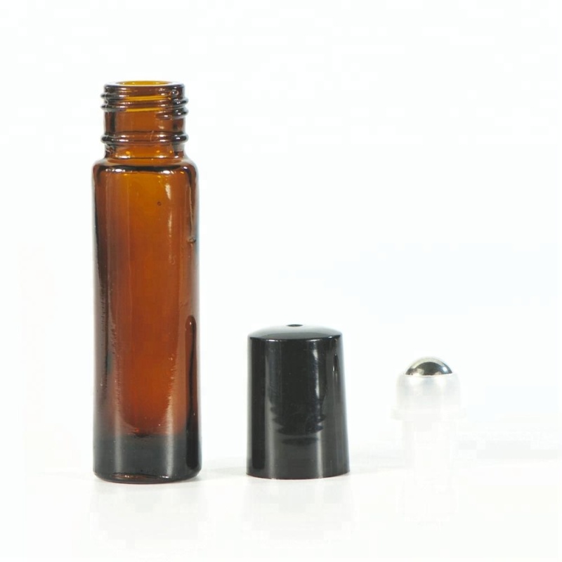 2ml 3ml 5ml 10ml Amber Glass Roller Bottles Roll-on Sealing Type for Perfume Essential Oils Cosmetic Jars Empty Bal on Bottles
