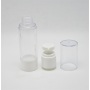 Special White Plastic Airless Bottle with Black Pump for Skin Care Serum Cosmetic Use
