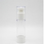 Special White Plastic Airless Bottle with Black Pump for Skin Care Serum Cosmetic Use