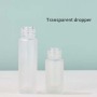 High Quality Essential Oil Bottle Glass Roller Bottles  Frosted Glass Bottle Wood Grain Lid