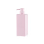 High Capacity Skincare Containers and Packaging PETG pink Cosmetic square Bottles 650ml Plastic Shampoo Bottle