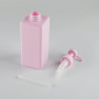 High Capacity Skincare Containers and Packaging PETG pink Cosmetic square Bottles 650ml Plastic Shampoo Bottle