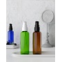 Luxury 100ml PET Plastic Skin Care Packaging Round Shoulder Dispenser Bottle with Screw Cap Elegant Luxury Lotion Bottle