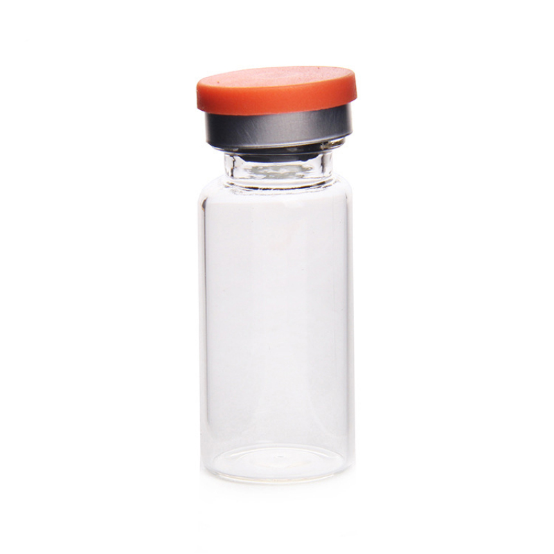Wholesale Custom 10ml Clear Glass Vials with Rubber Stopper for Skin Care Cream