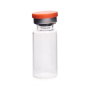 Wholesale Custom 10ml Clear Glass Vials with Rubber Stopper for Skin Care Cream