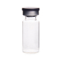 Wholesale Custom 10ml Clear Glass Vials with Rubber Stopper for Skin Care Cream