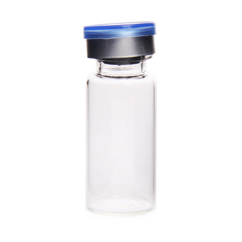 Wholesale Custom 10ml Clear Glass Vials with Rubber Stopper for Skin Care Cream
