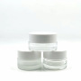 High Quality Small Bottle Glass Cream Jar clear Glass Jar With White Lid