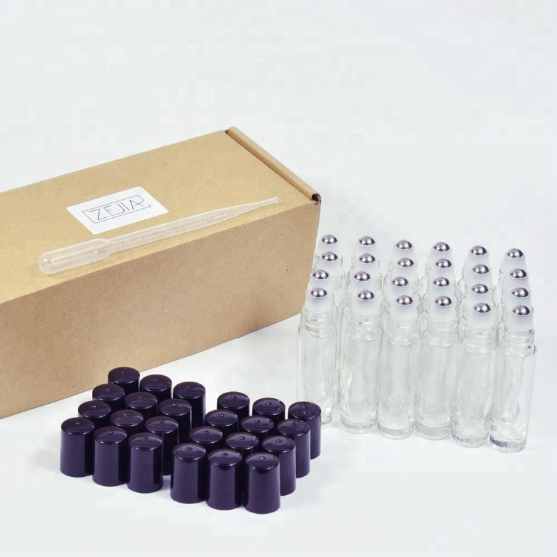 10ml Glass Bottle with Stainless Steel Roll-on for Ball Convenient Roll-on Sealing Type
