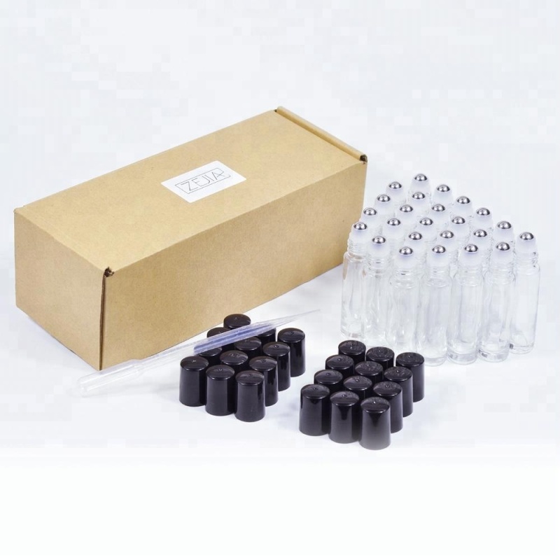 10ml Glass Bottle with Stainless Steel Roll-on for Ball Convenient Roll-on Sealing Type