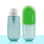 Customization 250ml Empty PET Bottles for Beauty Products Capsule Shape of Container With Pump Round Plastic Bottle
