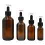 Hot Selling High Quality Wholesale Amber Cosmetics Empty Essential Oil Face Serum Glass Dropper Bottles With Dropper
