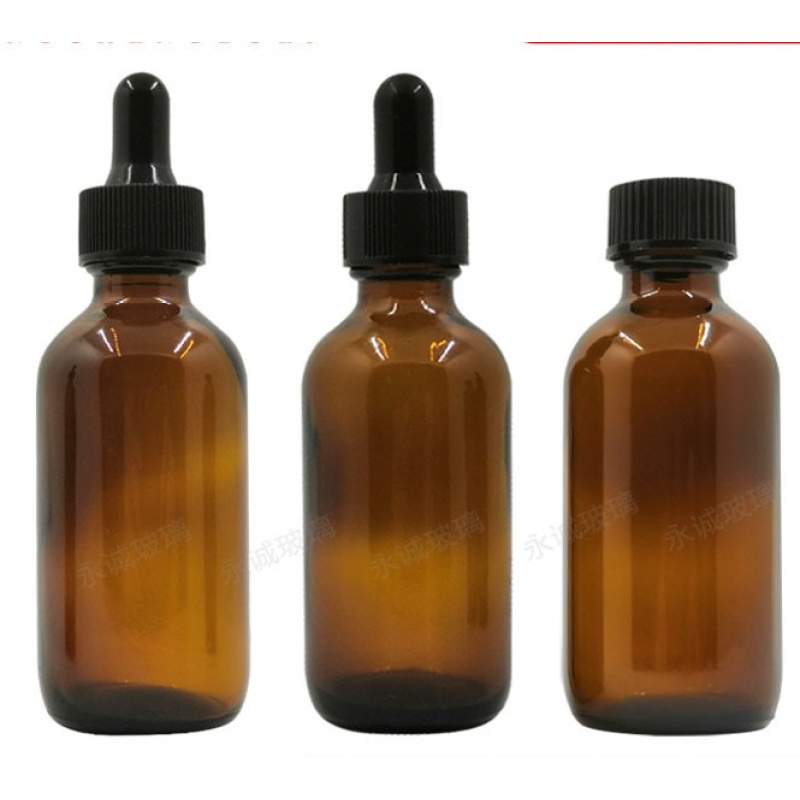 Hot Selling High Quality Wholesale Amber Cosmetics Empty Essential Oil Face Serum Glass Dropper Bottles With Dropper