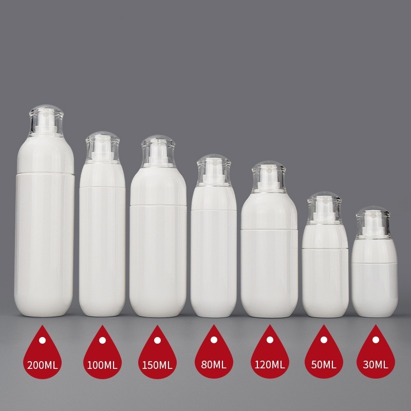 Hot Selling New Style Wholesale  100ml Lotion Plastic Bottles White Plastic Spray Bottles for Cosmetic