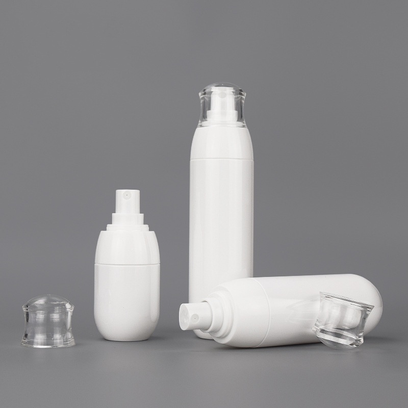 Hot Selling New Style Wholesale  100ml Lotion Plastic Bottles White Plastic Spray Bottles for Cosmetic