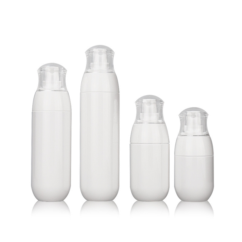 Hot Selling New Style Wholesale  100ml Lotion Plastic Bottles White Plastic Spray Bottles for Cosmetic