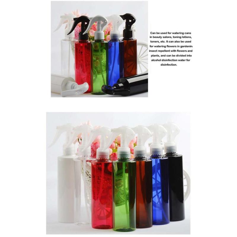 250ml for Clear Plastic PET Room Spray Bottle with Pump for Disinfection Used for Skin Care Packaging Serum Shampoo