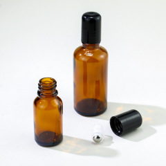 Skincare Packaging 5ml 10ml 15ml Amber Essential Oil Bottle Glass 30ml Roll on Bottle 50ml Roller Bottles for Essential Oils