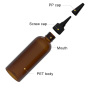 Empty Cosmetic Pet 120ml 150ml 100ml Plastic Bottle Hair Dye Squeeze Bottles for Hair Oil with Twist Top Cap