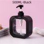 300ml 500ml Refillable Square Cosmetic Dispenser Bottle Hand Wash Soap Plastic Bottles Body Lotion Bottle with Pump