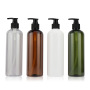 Wholesale High Quality Refillable Lotion Bottle 500ml Round Shoulder Plastic Spray Bottle for Cosmetic