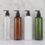 Wholesale High Quality Refillable Lotion Bottle 500ml Round Shoulder Plastic Spray Bottle for Cosmetic