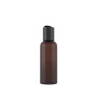 Wholesale 50ml PET Empty Amber Cosmetic Plastic Bottles Cheap Skincare Lotion Jars with Disc Cap and Pump Sprayer Seal