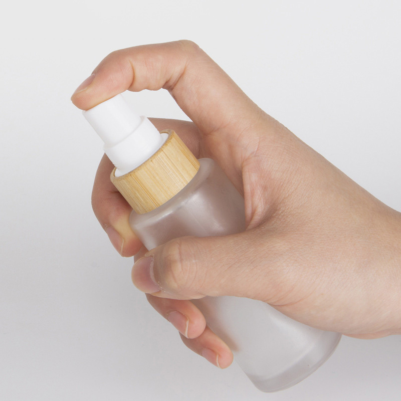Biodegradable Wooden Cream Bottles Natural Luxury Bamboo Cosmetic Packaging