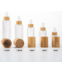 Biodegradable Wooden Cream Bottles Natural Luxury Bamboo Cosmetic Packaging
