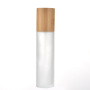 Biodegradable Wooden Cream Bottles Natural Luxury Bamboo Cosmetic Packaging