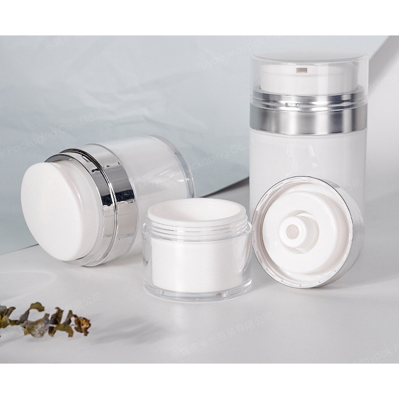 Wholesale 15ml 30ml 50ml Luxury Refillable Empty Arylic Airless Pump Lotion Jar for Cosmetic
