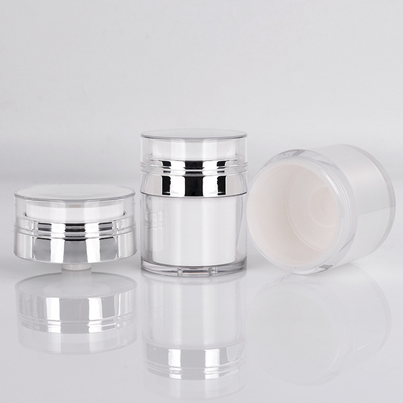 Wholesale 15ml 30ml 50ml Luxury Refillable Empty Arylic Airless Pump Lotion Jar for Cosmetic