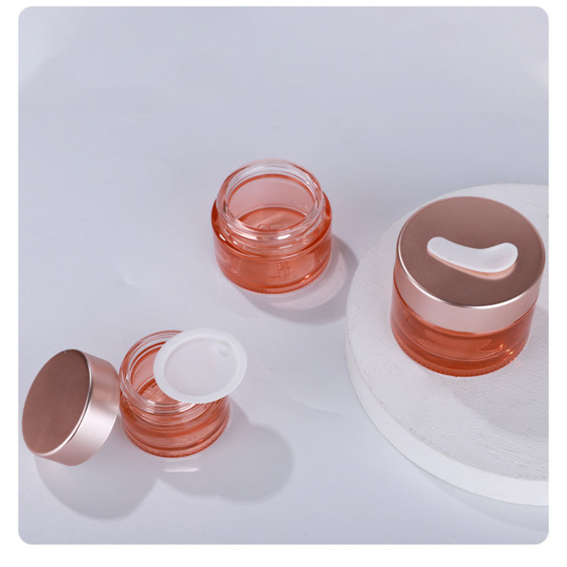 5g Cosmetic Glass Jar 10g 50g Glass Cream Jar Luxury Recycled 100g Empty Cosmetic Cream Glass Jars for 30g 60g 1oz 2oz