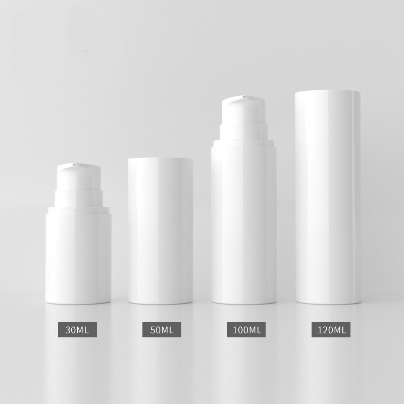 Hot Sale 30ml 50ml 100ml 120ml White Airless Pump Lotion Cosmetics Plastic Bottle