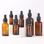 Luxury 5ml 10ml 15ml 20ml 30ml 50ml 100ml Empty Round Glass Essential Oil Dropper Bottle