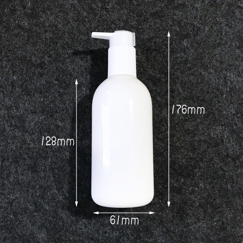 PET Cosmetic 300ml Plastic Pump Shampoo Shower Gel Bottle