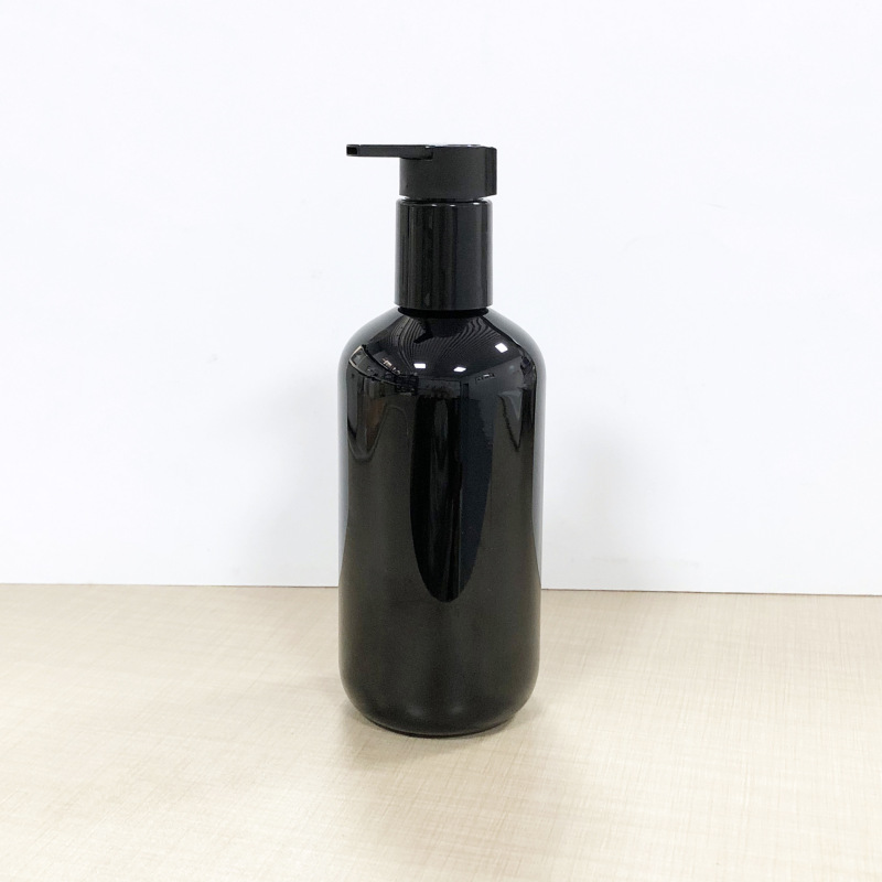 PET Cosmetic 300ml Plastic Pump Shampoo Shower Gel Bottle