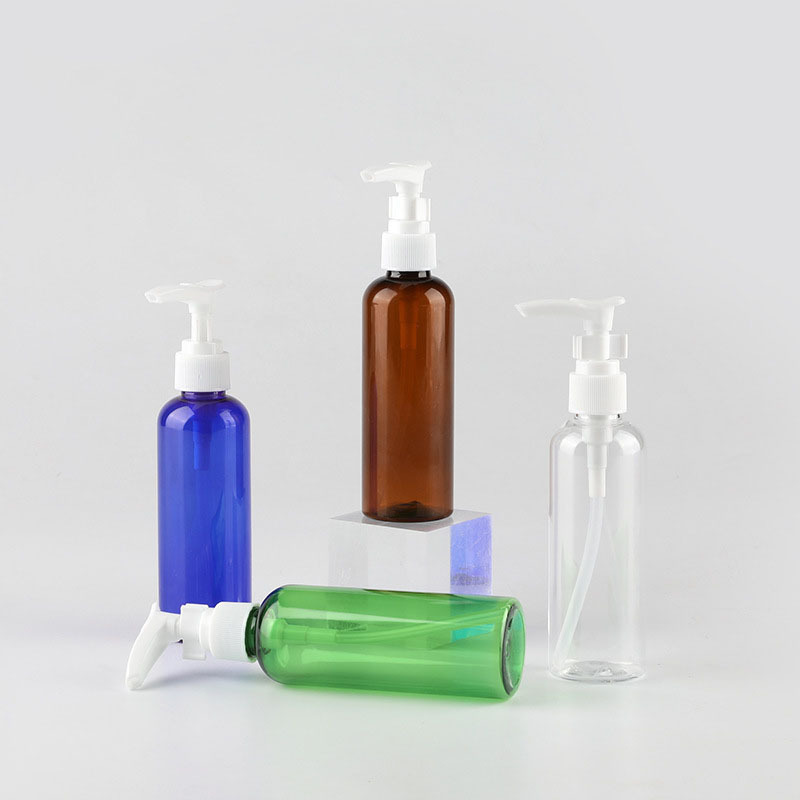 300ml for PET Plastic Cosmetic Packaging Bottle with Round Pump Sprayer and Screen Printing