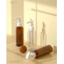 300ml for PET Plastic Cosmetic Packaging Bottle with Round Pump Sprayer and Screen Printing