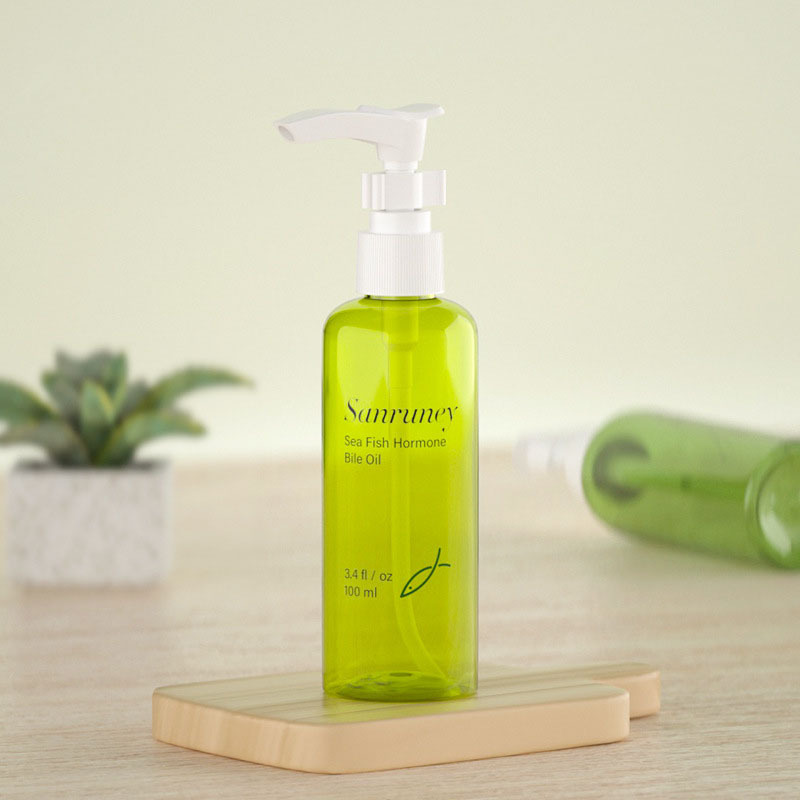 300ml for PET Plastic Cosmetic Packaging Bottle with Round Pump Sprayer and Screen Printing