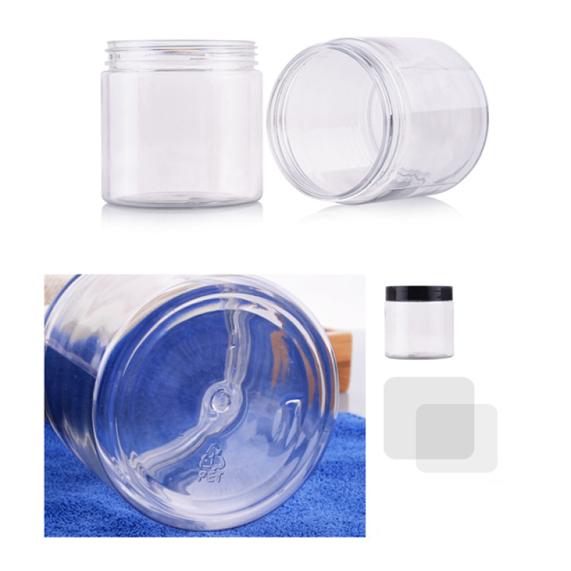 Excellent Quality 200g Body Cream Jar Round Fancy Empty Wide Mouth Pet Plastic Jars