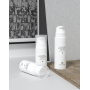 5ml 10ml 15ml Lotion Bottle With Pump Round Body Airless All White  Container with clear Cap in Stock