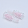 Clear 50ml Essential Oil Roll-on Perfume Bottle Glass Deodorant Vial with Colorful Stones MOQ 100pcs
