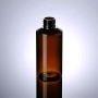 PET Amber Cosmetic Packaging Plastic Bottles with Flip Top Cap